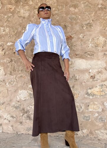 Falda MARCELA chocolate